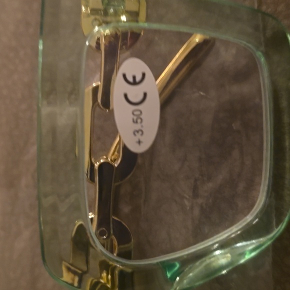 Stylish Green Square Glasses(readers+3.50) - Picture 2 of 4